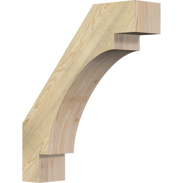 Ekena Millwork 6"W x 24"D x 28"H Merced Rough Sawn Knee Brace, Douglas Fir BRC06X24X28MRC00RDF - main